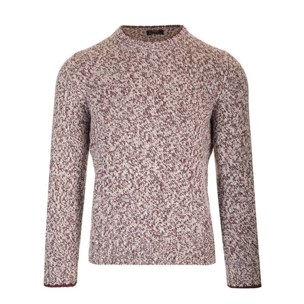 Barba Men Moulinè Wool Crewneck Sweater